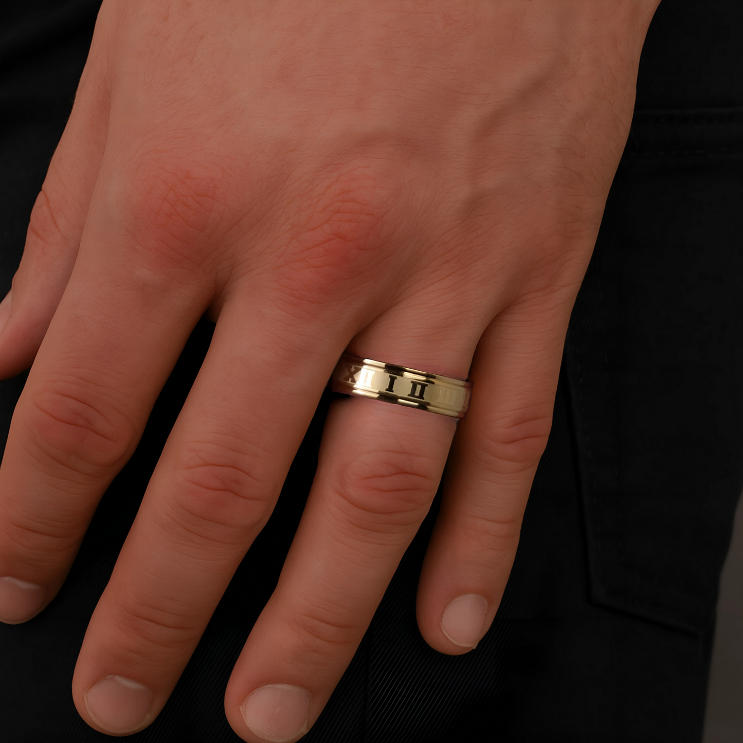 Emiela | Bague Romaine pour Homme (Or)